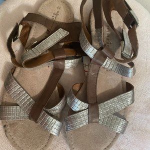 Touch It Felt Soft Adjustable Strap Open Toe Sandals Size EUR 41